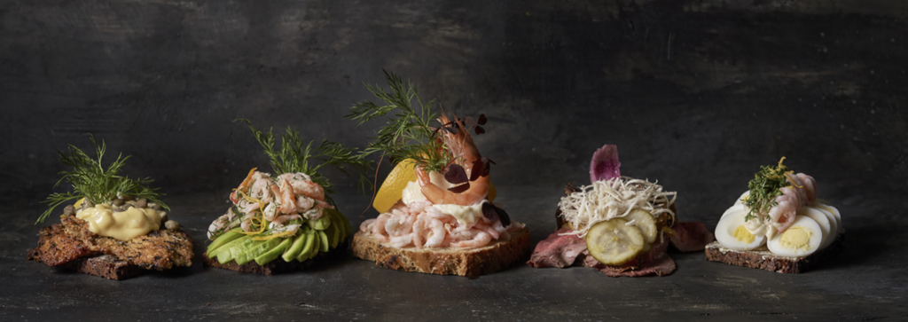 Smørrebrød i københavn. Smørrebrød take away. Smørrebrød restaurant.
